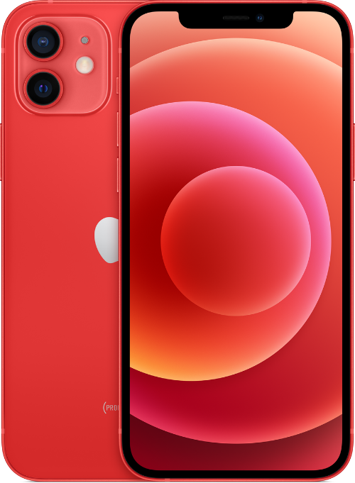 Neues Apple iPhone 12 mit 128 GB Speicher in Rot
